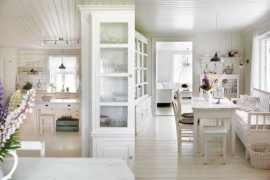 dining-room-design-beautiful-white-romantic-house-made-of-natural-wood-540x360